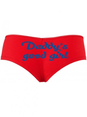 Panties Daddys Good Girl Cute Sexy Red Boyshort Panties DDLG BDSM CGLG - Royal Blue - CW18STUUHTS $34.22