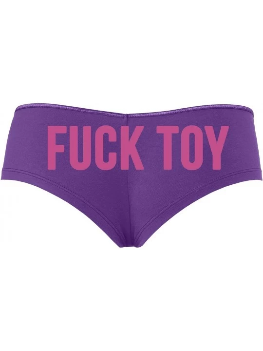 Panties Fucktoy Fuck Toy Boyshort Owned BDSM Slut Panties DDLG - Raspberry - CZ18SSKRMML $17.98