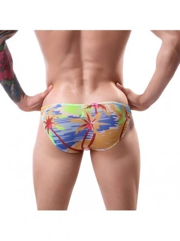 Boxer Briefs Men's Underwear- Fashion Natural Print Stretch Boxers Briefs Breathable Bulge Pouch Shorts Bikini Sexy Underpant...
