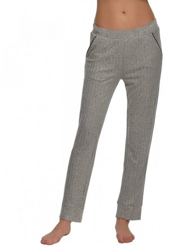 Bottoms Charlize Jogger Pant | Pockets | Cuffed Legs | Lounge | Sleepwear - Grey - CK189WYLDNW $38.07
