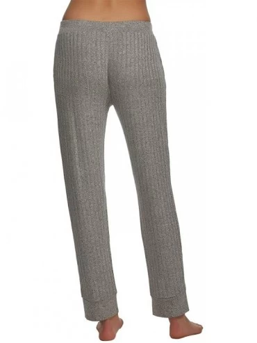 Bottoms Charlize Jogger Pant | Pockets | Cuffed Legs | Lounge | Sleepwear - Grey - CK189WYLDNW $14.12