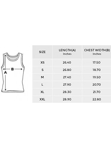 Undershirts Men's Muscle Gym Workout Training Sleeveless Tank Top Bones- Dog Paw Prints - Multi4 - CH19DW7KIZD $57.07