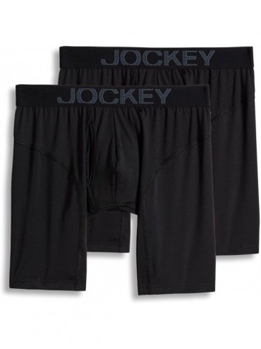 Boxer Briefs Men's Underwear RapidCool Midway Brief - 2 Pack - Black - C0180WZ6SC5 $57.42