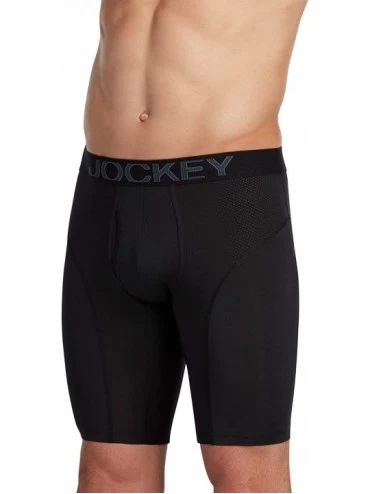 Boxer Briefs Men's Underwear RapidCool Midway Brief - 2 Pack - Black - C0180WZ6SC5 $29.38