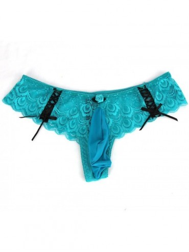 Briefs Sissy Pouch Sexy Panties Men's Skirted Mooning Bikini Briefs Girlie Underwear Sexy for Men - Green - CK18EHWWYIA $39.55