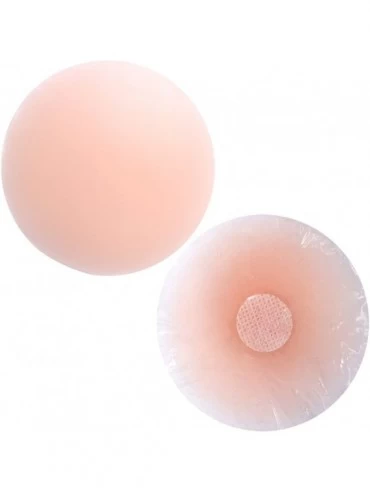 Accessories Silicone Nipple Covers Breast Petals Invisible Adhesive Bra Pad Pasties - Round Shape - CA12775Y91X $10.87