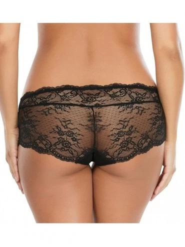 Panties Women's Sandrine Hipster Panty P5355 - Black - CD17YLO9UY5 $30.15