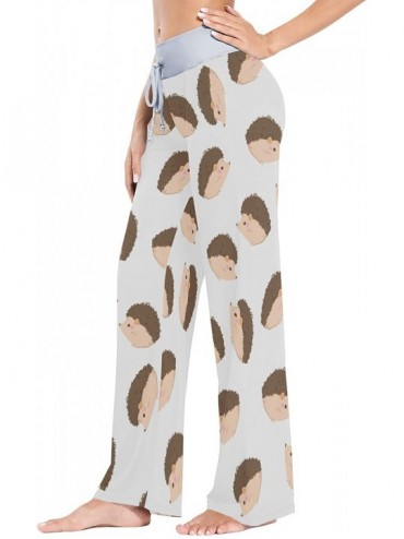 Bottoms Women's Loose Casual Comfy Pajama Pants Drawstring Palazzo Wide Leg Lounge Pants - Color10 - C7197EL8HRM $56.83