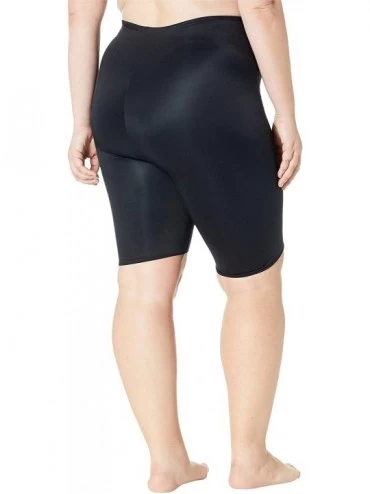 Panties Women's Plus Size Power Conceal-Her Extended Length Shorts - Very Black - C6185Q4CE2I $38.37