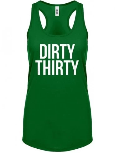 Camisoles & Tanks Dirty Thirty Womens Racerback Tank Top - Kelly Green - CP1885ARDW3 $13.21