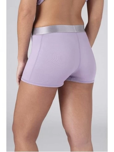 Bottoms Women's Boy Short- Cooling- Breathable- Ultra-Soft - Lavender - C518W59DWMR $33.87