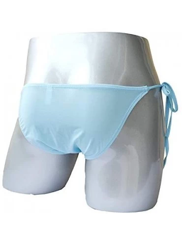Briefs Men's Adjustable Drawstring Briefs-Side Bow Bulge Pouch Underwear Sissy Cute Panties Solid Breathable Lingerie - Light...