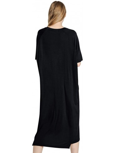 Nightgowns & Sleepshirts Women's Nightdresses Nightshirts Dressing Gown- Nightwear Pyjamas- Short Sleeves Lingerie Sleepwear ...