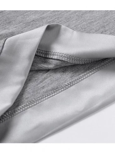 Sets Women's Sleepwear Tops with Capri Pants Pajama Sets - Light Gray - CO19CMGSDXC $29.56