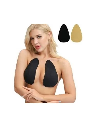 Accessories Nippleless Covers Rabbit Ear Ultra Thin Backless Push Up Breast Pasties Petals for Women Girls - Black - CG198XW3...