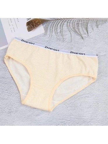 Panties Teen Girls Soft Cotton Underwear Breathable Comfort Lingerie Panties Brief Set - 207 - CZ18HU50WKT $19.18