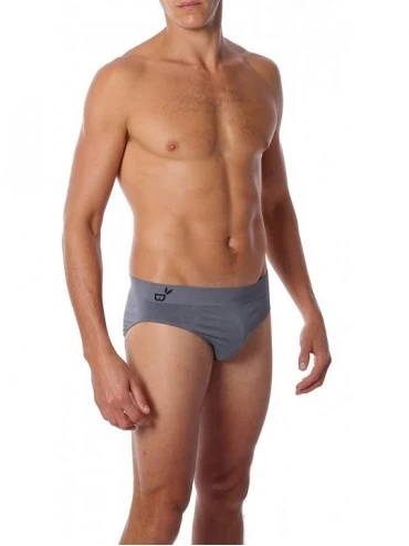 Briefs Body EcoWear Men's Brief - Bamboo Viscose - Athletic Cooling Underwear for Guys - Grey - C511LH52O0N $17.75
