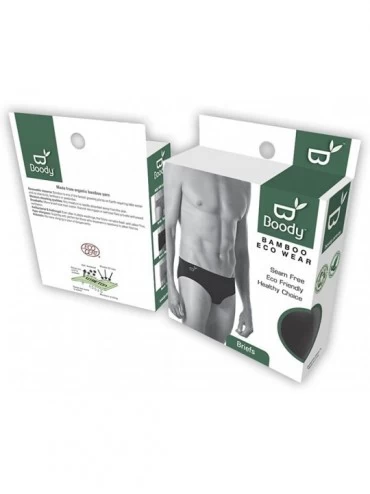 Briefs Body EcoWear Men's Brief - Bamboo Viscose - Athletic Cooling Underwear for Guys - Grey - C511LH52O0N $17.75