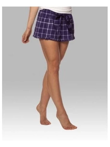 Bottoms Kappa Kappa Gamma Flannel Boxer Shorts - Polka Dot - Navy Polka Dot - CN18DI3SU2X $27.95