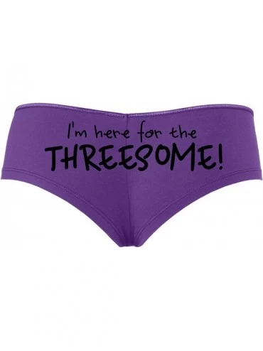 Panties Hotwife Here for The Threesome Thong Shared Hot Wife Ass - Black - CK18SUMQZKM $12.98