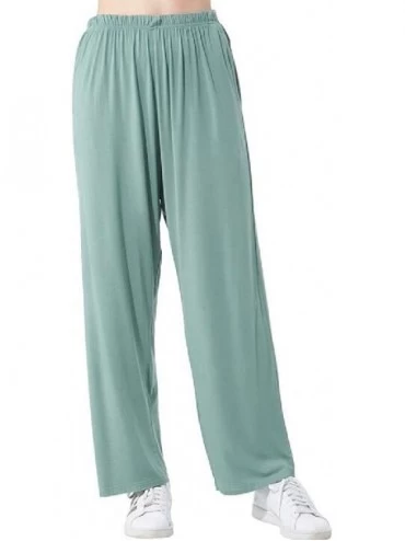 Bottoms Women's Stretch Sleepwear Plus Size Summer Loose Bottoms Pants Lounge Pants - 1 - CE19C68Q59U $19.47