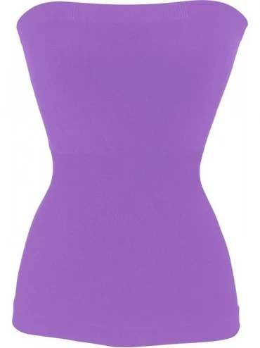Shapewear Seamless Smoother Tube Top - Lilac - CB1103XVML7 $9.50