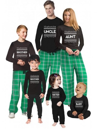 Sleep Sets Christmas Pajamas for Family Xmas Pattern Uncle Aunt Matching Christmas Sleepwear - Style 2 - C01934YCG3G $49.11