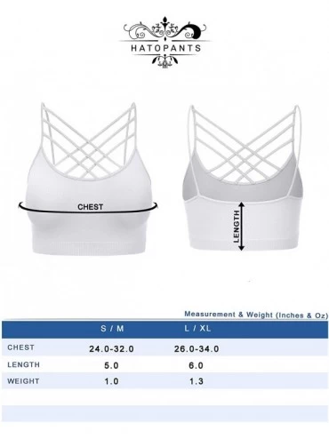 Bras Women's Novelty Bras Seamless Triple Criss-Cross Front Bralette Sports Bra - 102-grey Mist - CU18ECMUYSD $13.33