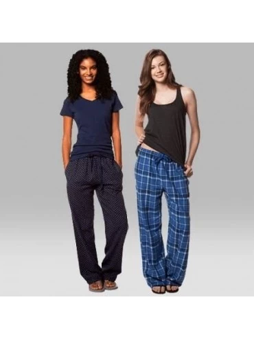 Sets 100% Woven Cotton Soft & Cozy Flannel Pants & Care Guide Adult - Black/White - CD1997LRLY6 $23.39