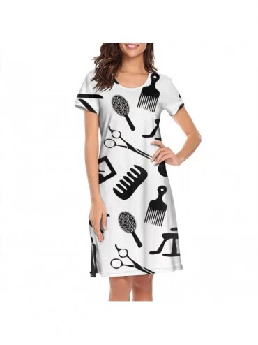 Nightgowns & Sleepshirts Women's Sleepwear Tops Chemise Nightgown Lingerie Girl Pajamas Beach Skirt Vest - White-65 - CU198N0...