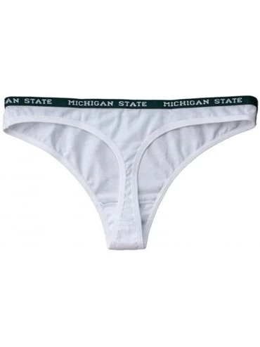 Panties Michigan State University Thong with Logo Elastic Trim- Spartans - Green - CZ18GELKTOS $12.75