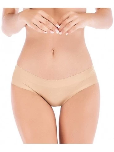 Shapewear Women's Sponge Butt Padded Underwear Shaper Briefs Fake Ass Shapewear - Beige - CQ12BZVYSZR $22.87