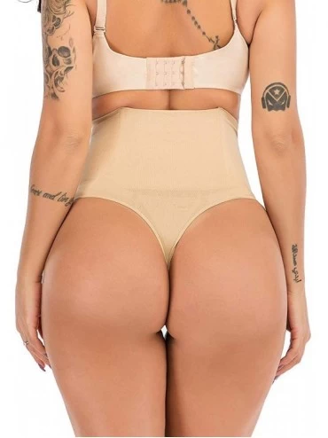 Shapewear Women's Butt Lifter Body Shaper Tummy Control Panties Underwear - Beige-thong Panty - C217Z5A53TG $14.54