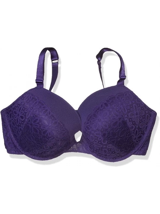 Bras Women's Plus Size Push Up Bra with Underwire and Padding - El Violet - C218X2TA782 $31.59