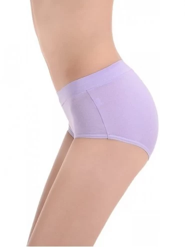 Panties Women's 6 or 8 Pack Stretch Cotton Panties- Assorted Colors - 8 Assorted Colors - C412LXMSQFB $17.47