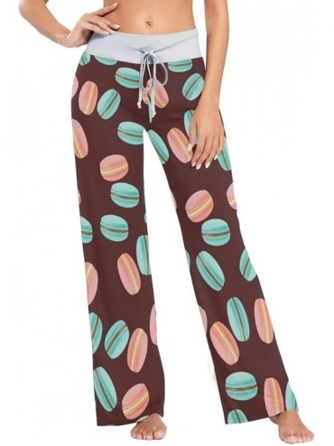 Bottoms Women Pajama Pants Sleepwear Comfy Casual Palazzo Lounge Pants Wide Leg - Color 16 - CC197QI9OIE $50.57
