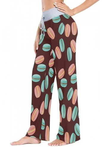 Bottoms Women Pajama Pants Sleepwear Comfy Casual Palazzo Lounge Pants Wide Leg - Color 16 - CC197QI9OIE $34.64