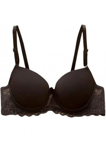 Bras Push Up Bras for Women Sexy Lace Bra Tank Cami Crop Underwear Tops - Black - C3193TSK24R $8.72