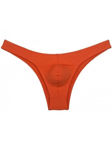 Briefs Men's Smooth Bikini Briefs Underwear Low Rise Cheeky Briefs Hipster Panties - 4-pack Oblpl - CR18ZNZTR6R $13.18