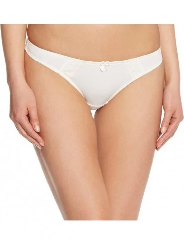 Panties Women's Juna Thong Panty - Ivory - C0119S0WVGB $22.36