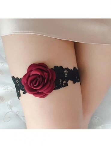 Garters & Garter Belts 2020 Luxury Throw Away and Keep One Lace Wedding Garter Set for Brides - B4 Black - C1188XCHALI $12.07