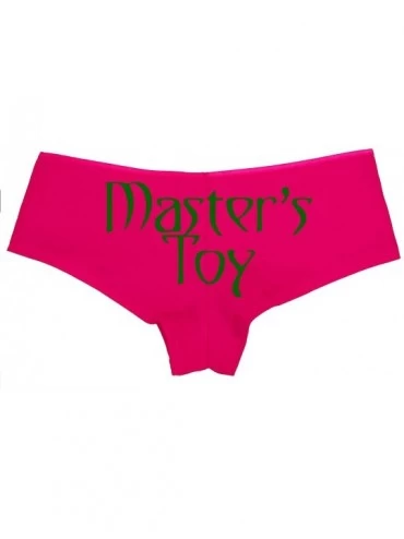 Panties Masters Toy for Owned BDSM Sub Slut DDLG Sexy Pink Boyshort - Forest Green - CA18NUO9E6G $14.64