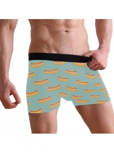 Boxer Briefs Men's Underwear Hot Dog Men Boxer Briefs Comfort Soft Boxer Briefs - C218R4N8Y00 $12.22