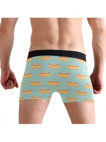 Boxer Briefs Men's Underwear Hot Dog Men Boxer Briefs Comfort Soft Boxer Briefs - C218R4N8Y00 $12.22