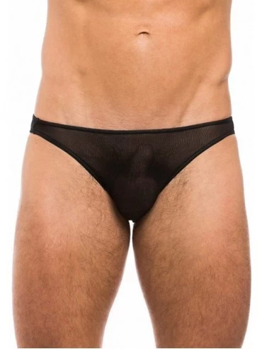 Briefs Allure Sexy Men's Underwear Pulse Micro Brief Black - CD126QXCRS9 $44.74