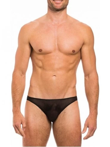 Briefs Allure Sexy Men's Underwear Pulse Micro Brief Black - CD126QXCRS9 $17.43
