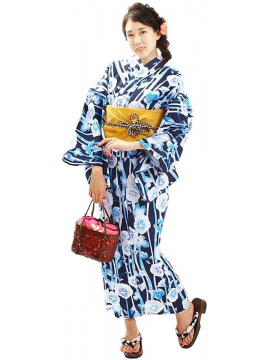 Robes Kimono Yukata Women's Single Item 20 Patterns to Choose F Size - X10-19 - CC19DHWUNML $80.70
