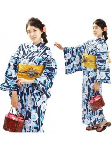 Robes Kimono Yukata Women's Single Item 20 Patterns to Choose F Size - X10-19 - CC19DHWUNML $80.70