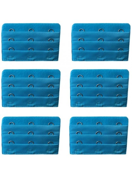 Accessories 6 Packs Bra Extender Soft Comfortable 4 Hook 3 Rows Bra Strap Extension for Women Girl - 22 Blue - C718KR45ZON $2...