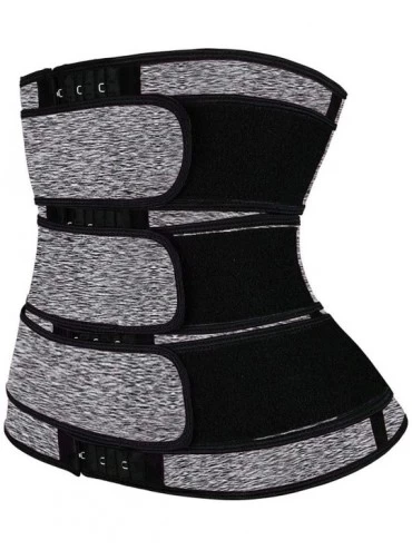 Shapewear Womens Corset Waist Shaper Waist Trainer Corset Girdle Belt Trimmer Shapewear - Solid Grey - CY199NHCISL $38.14